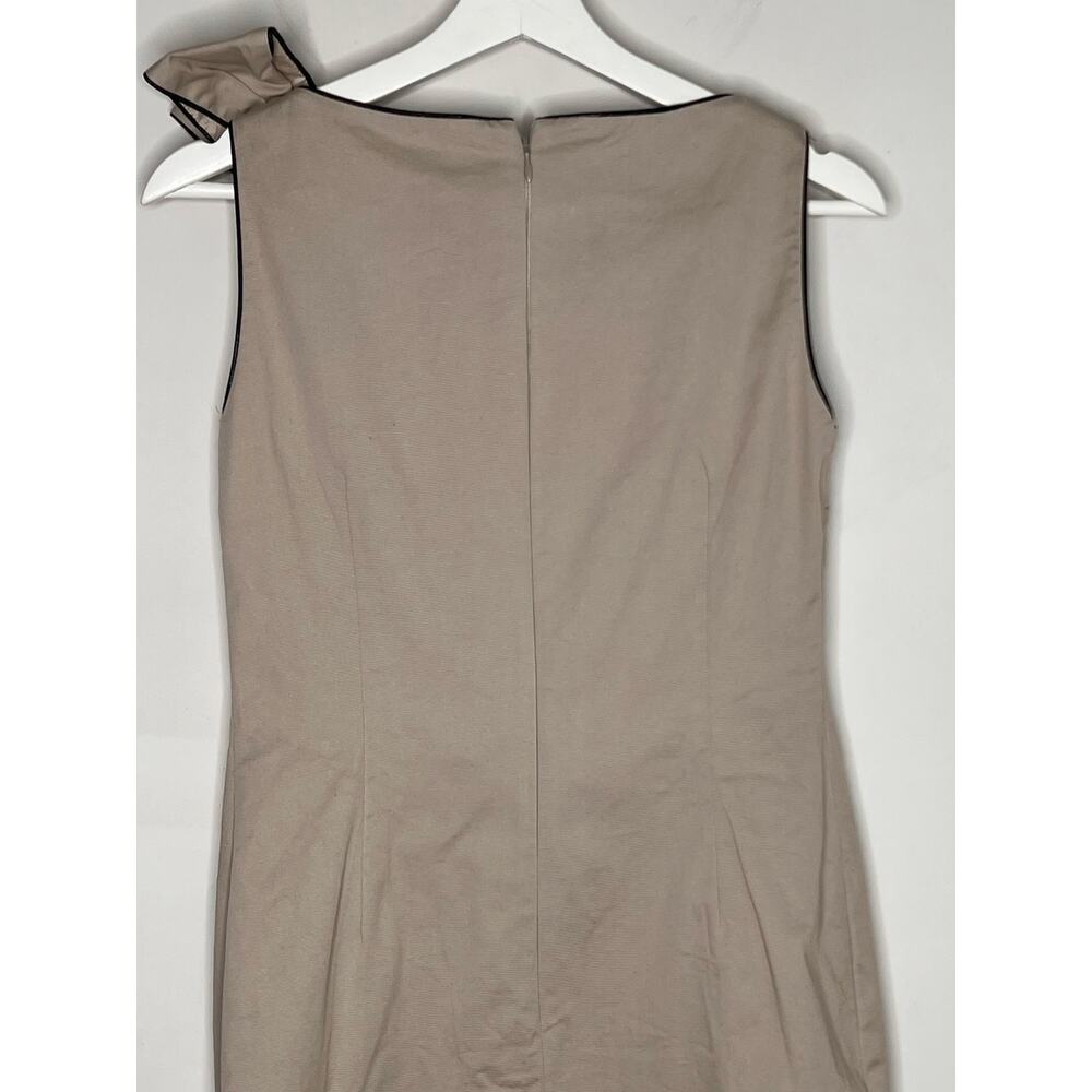 Red Valentino Bow Trim Sleeveless Knee Length Shift Dress Women's Size 44 - Picture 11 of 11